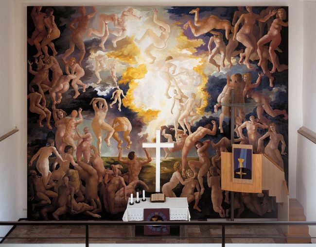 „Auferstehung“ Marienkirche Onolzheim Öl auf kaschierter Leinwand 7,14 m x 8,50 m