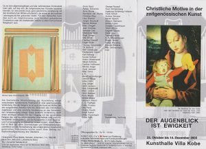 Christliche Motive in der... Kunsthalle Kobe Halle (Saale) Flyer