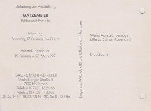 Galerie Rieker Heilbronn in 1991