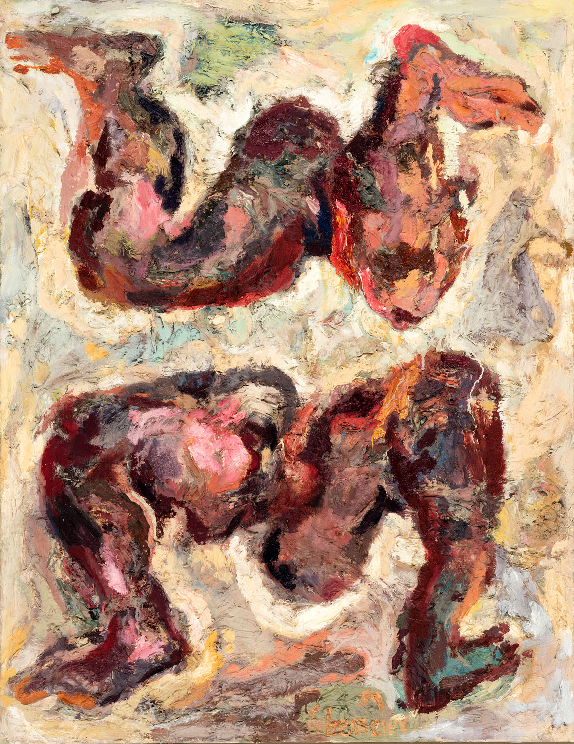 Thomas Gatzemeier 3. August 1989-90 Öl auf Leinwand 130 x 100 cm
