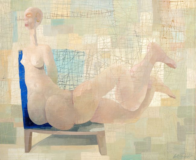 Thomas Gatzemeier | Chaiselongue | 1998 | Öl auf Leinwand | 115 x 140 cm Thomas Gatzemeier Chaiselongue 1998