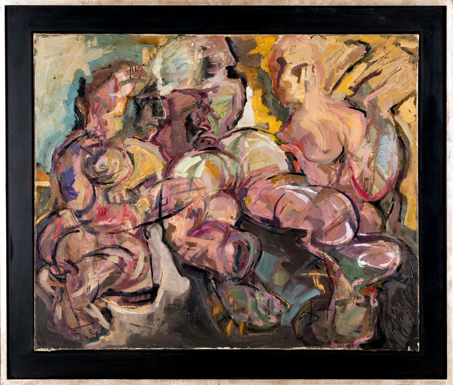 Thomas Gatzemeier Drei Frauen 1986 Öl auf Leinwand 98 x 118 cm